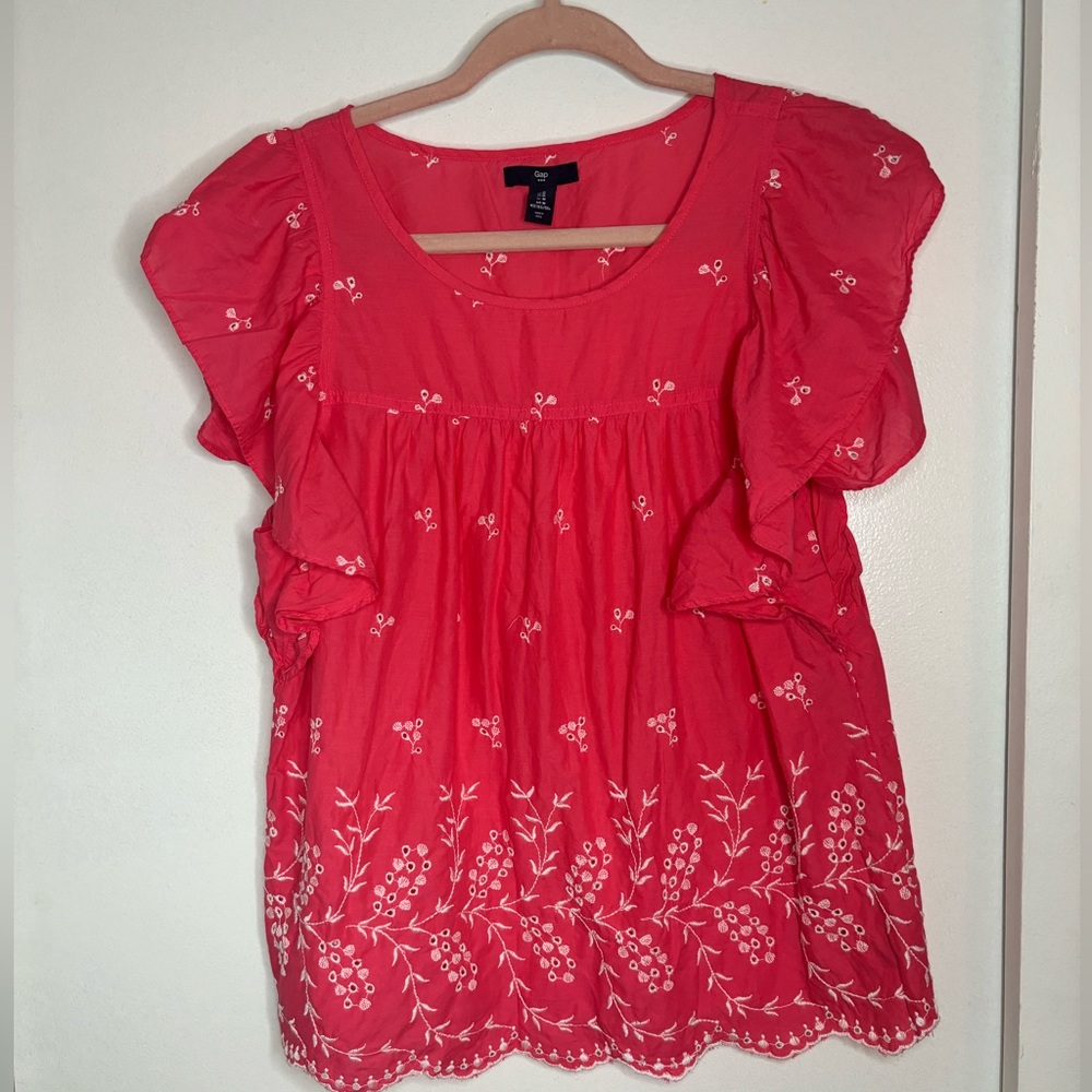 Women's Pink Floral Top